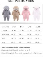 XMWEALTHY Unisex Baby Clothes Winter Coats Cute Newborn Infant Jumpsuit Snowsuit Bodysuits Registry for Baby Essentials Stuff - Image 6